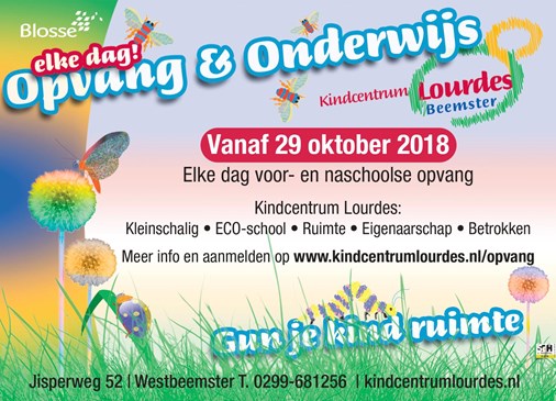 advertentie lourdes start bso oktober 2018